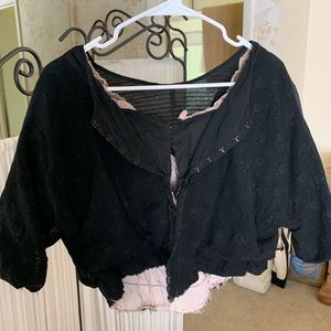 Magnolia Pearl reversible cropped jacket